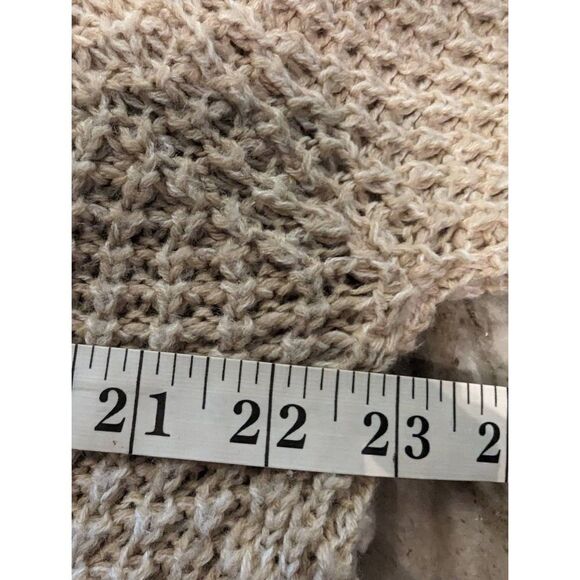 Rue21 Sweater Cardigan Women's Small Tan Knit Oversized Large Open Soft - Picture 6 of 8
